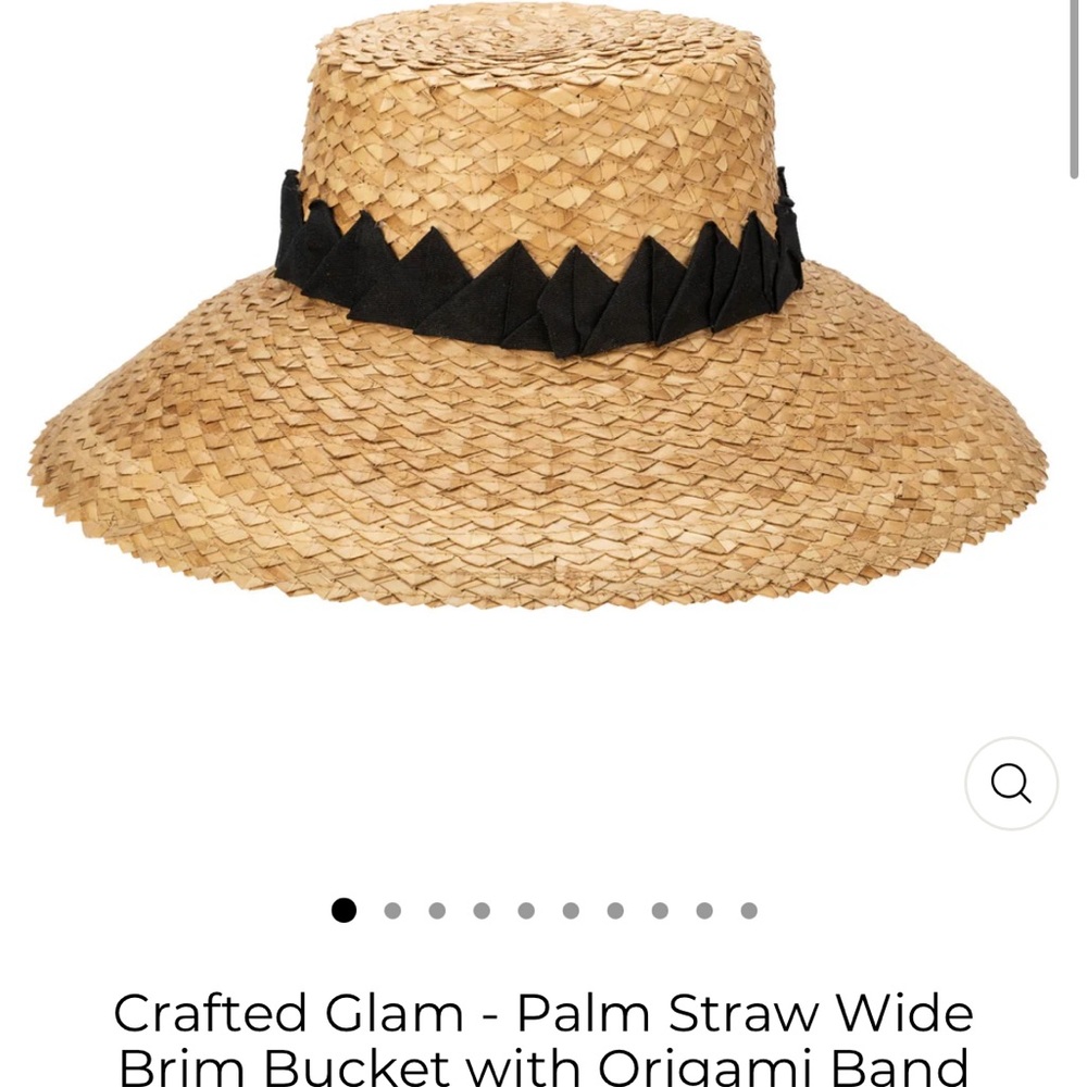 San Diego Hat Company Tan and Black Wide-Brimmed Sun Hat